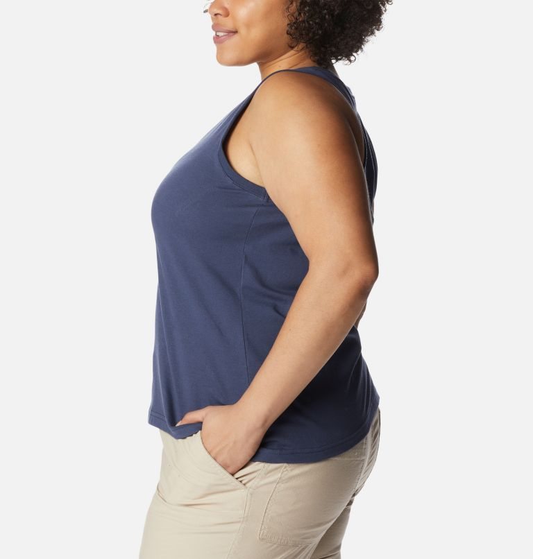 Women's Columbia Sapphire Point Tanks Navy | Plus Size CA-X50C8